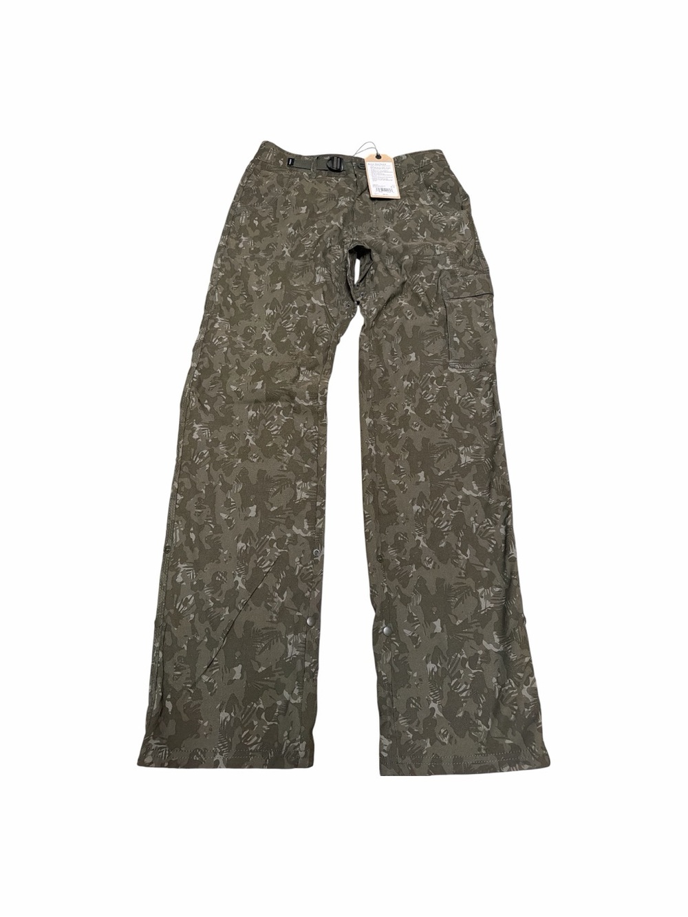 Prana Olive Green Patterned Cargo Pants